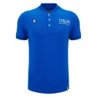 BASKETBALL ITALY – POLO COTTONPOLY SHIRT ROYAL - MACRON - Season 2025/26