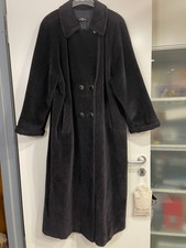 Dinomoda Damen Mantel Gr. 46 schwarz 88% Lama Wolle; gebraucht, wie NEU