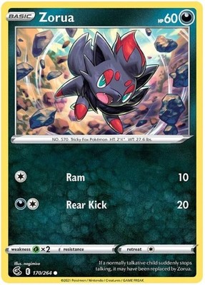 Zorua - 170/264 - Common - Near Mint