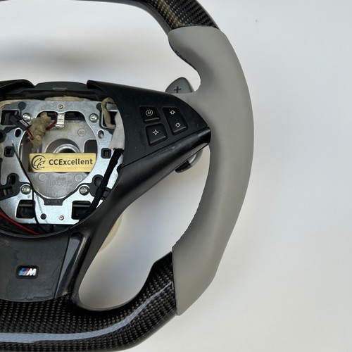 für 2006-2010 BMW E60 E61 E63 E64 M5 M6 5 6 Series Brauch Carbonfaser Lenkrad - Picture 8 of 11