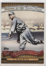 2010 Topps History of the World Series Babe Ruth #HWS3 HOF 0l2