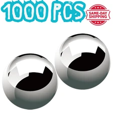 1000 Pcs 3/8'' Slingshot Ammo Ball Precision Steel Bearing Balls 0.375" Caliber