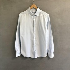 Men Paoloni shirt blue cotton 38/M/46