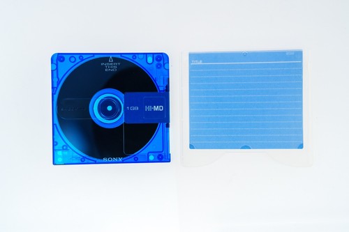 Sony 1GB Hi-MD Blank Data MiniDisc Transparent Blue [Used Blank Media]
