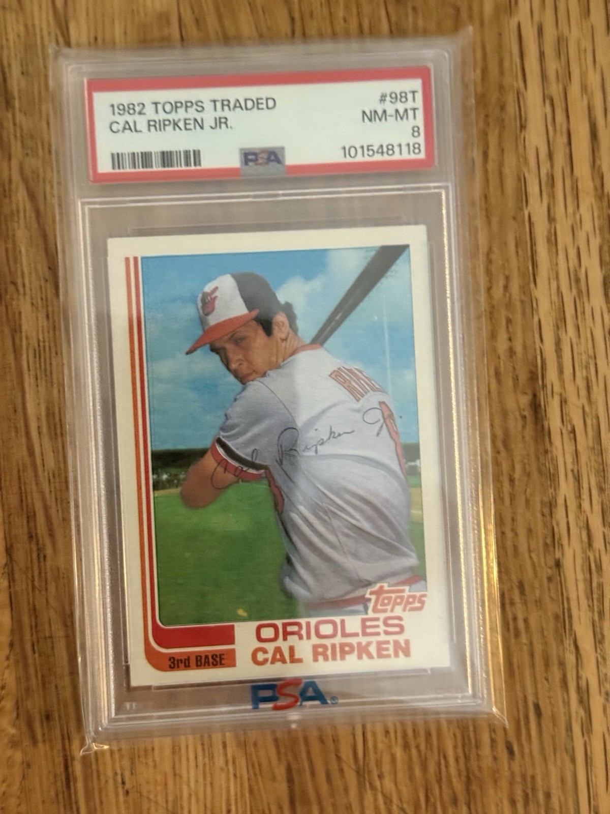 1982 Topps Traded Card # 98T Cal Ripken Jr