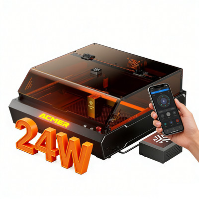 Refurbished ACMER P3 Laser Engraver 24W DIY Cutting Machine for Metal Wood DIY