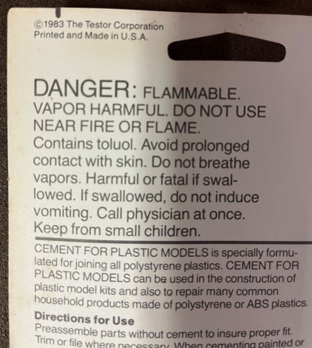 4 ROHRE TESTOREN ZEMENTKLEBER KUNSTSTOFF MODELLE MODELLBAUFLUGZEUG KESSELWAGEN LKW NEU - Bild 4 von 4