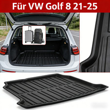 Gummi Laderaumwanne Kofferraummatte Kofferraumwanne Für VW Golf 8 21-25