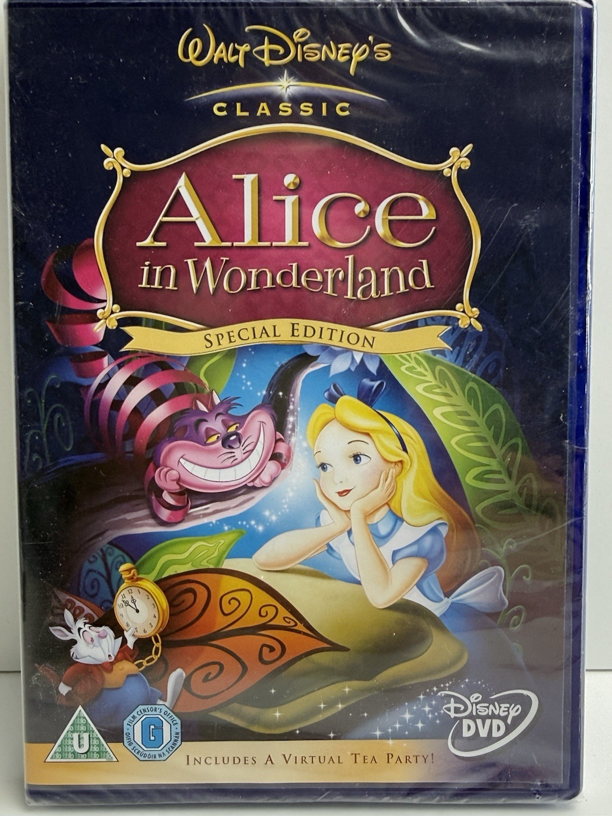 ALICE IN WONDERLAND DVD Original Walt Disney Cartoon Brand New Sealed UK Release