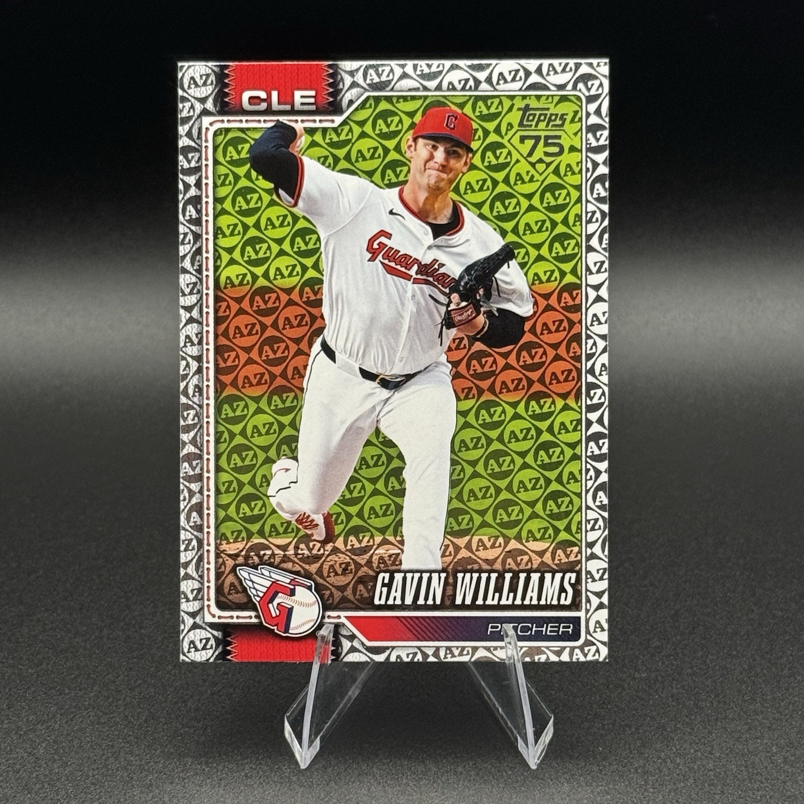 2026 Topps Series 1 Gavin Williams #254 Spring Training Foil Parallel Guardians