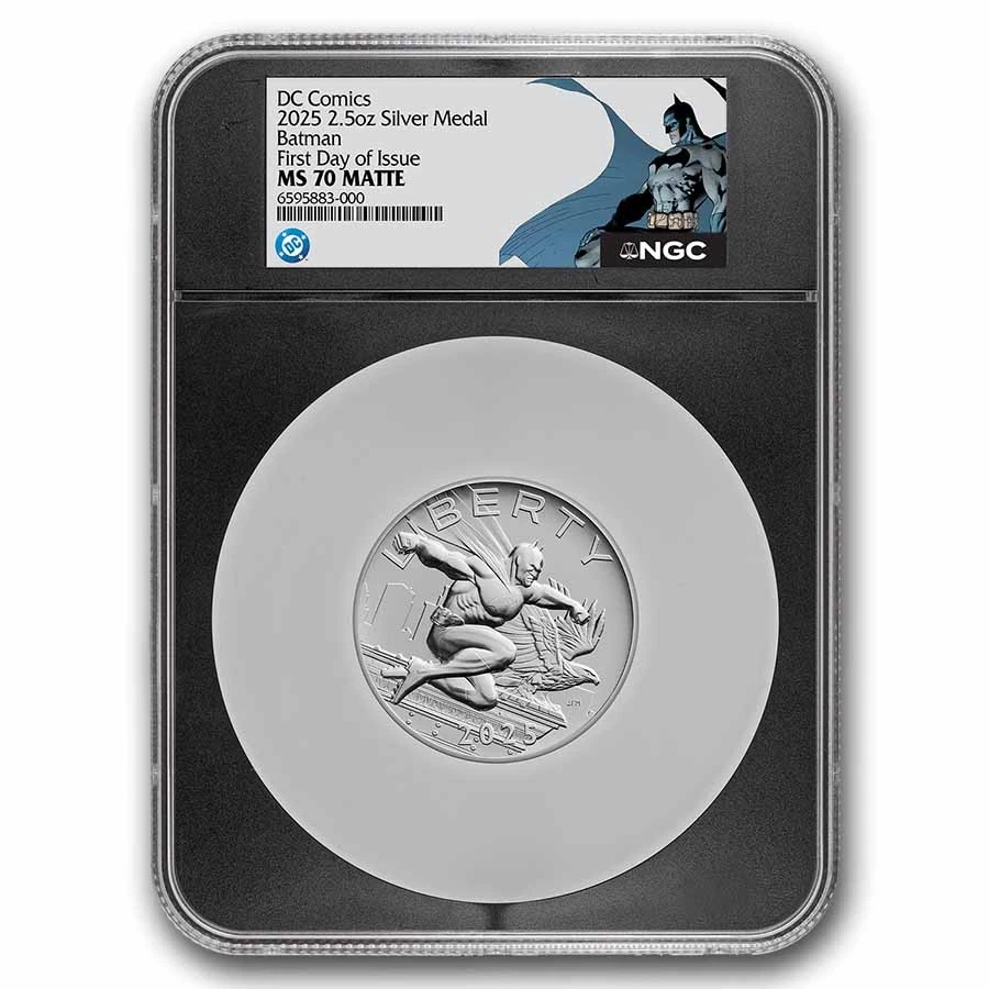 2025 2.5 oz Silver Comic Art Batman Medal MS-70 NGC | eBay