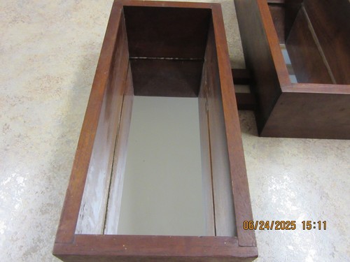 Vintage Shadow Boxes/ set of 2 Hand Made Wood - Picture 2 of 5
