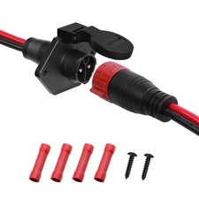Trolling Motor Plugs for Minn Kota,50A Trolling Motor Plug Receptacle Set for...