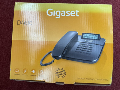 Gigaset DA610 DA 610 analog Tischtelefon schwarz - NEU&OVP