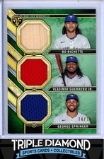 2024 Triple Threads Bichette/Guerrero Jr/Springer Game-Used Relics #14/18 H804
