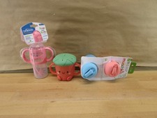 Baby Feeding Bundle Dr Browns Straw Bottle Munchkin Sippy Cups Snack Cup