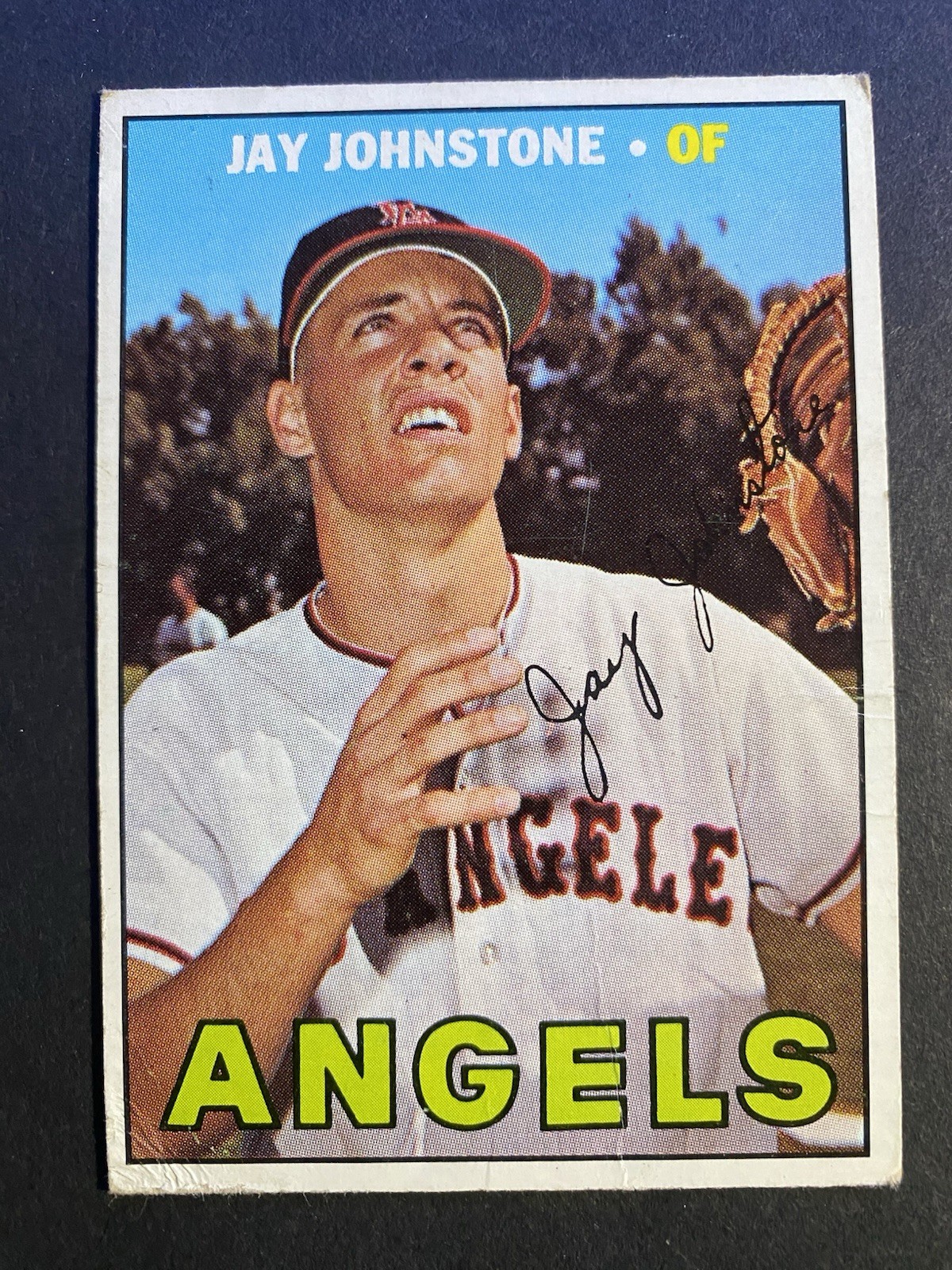 1967 Topps Baseball Jay Johnstone California Angels Rookie Card #213