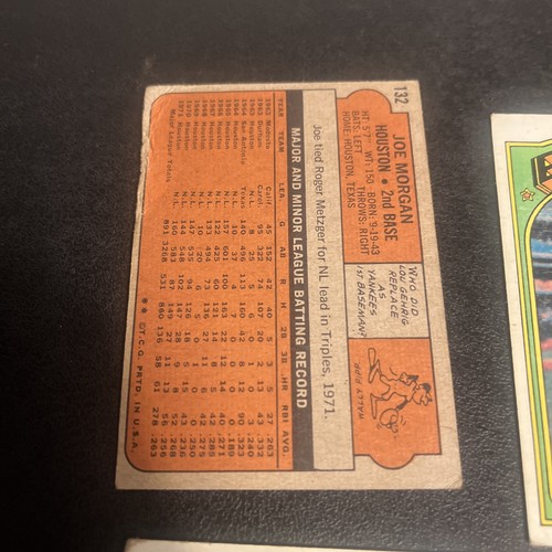 1972 Topps 25 Karten Lot Joe Morgan ++ Low To Mid Grade Quality - Bild 14 von 14