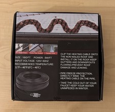 160Ft Self-Regulating Heating Cable 5W/Ft 120V