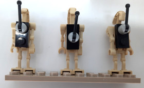 LEGO Star Wars Lot of 20 Battle Droids sw0001 w/ Custom Radio Backpacks Set 7662