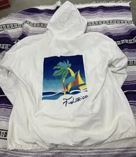 Vintage 90s Adult Florida Cottonseed Jacket White Size XL Sun N Fun rare