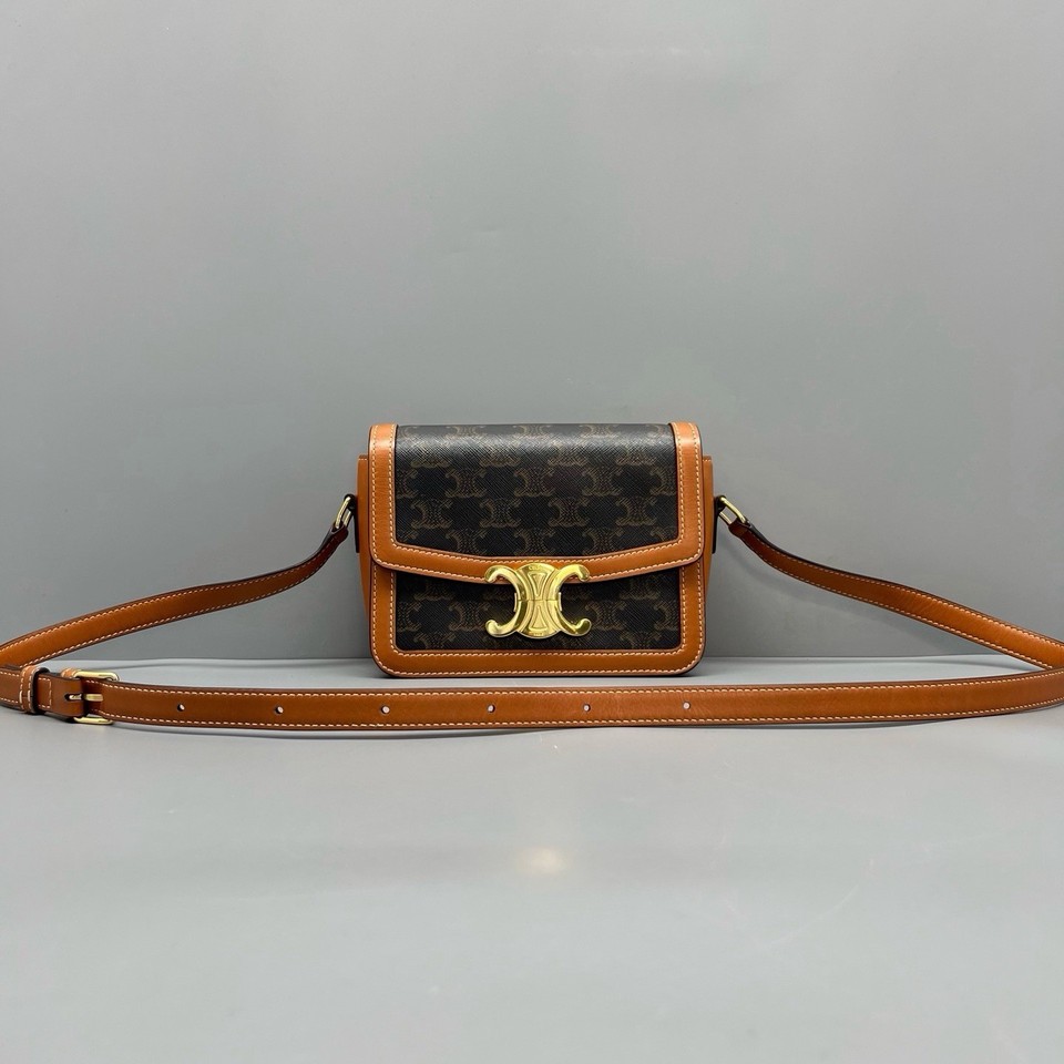 Authentic Pre-owned Celine Triomphe Teen Shoulder & Crossbody Bag