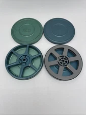 Vintage 5" Ritz Camera Centers Empty Reel & Metal Case Lot of 2