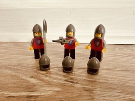 ++++Lot of 3 LEGO Minifigure Yellow Knight Classic Castle 375 6075 6077++++