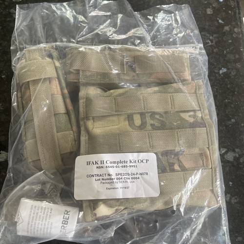 US Army IFAK II First Aid Complete Kit OCP New Sealed NSN 6545-01-685-9951