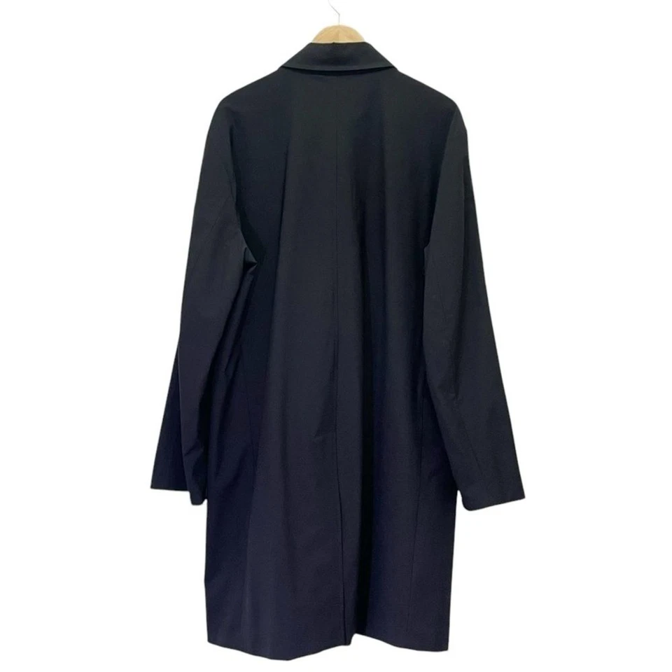 Banana Republic Y2K Тренч черный плащ мужской размер XL винтажный весна 2001 - Изображение 3 из 4