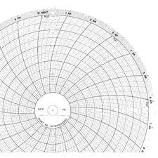 GRAPHIC CONTROLS CLH HKTW0050S203 Chart, 10 In, 0 to 5, 1 Day, PK100
