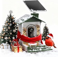 COOAU Outdoor 5MP Smart Bird Feeder with Camera, Faster Solar Powered Charging