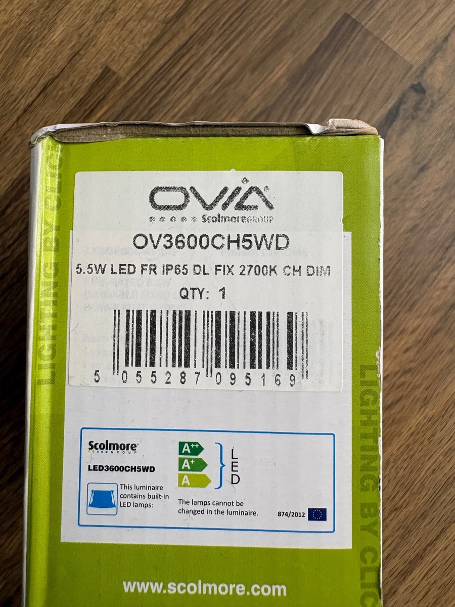 Ovia Inceptor PicoFG Fuego Clasificado 5.5w LED Regulable IP65 Fijo - Cromo