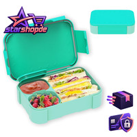 Brotdose Kinder 900Ml Auslaufsicher Bento-Box FäCher Mikrowelle