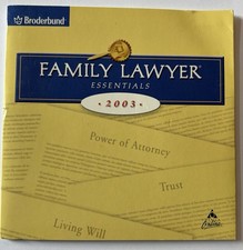 BR DERBUND FAMILY LAWYER Essentials 2003 CD ROM PC Software Legal