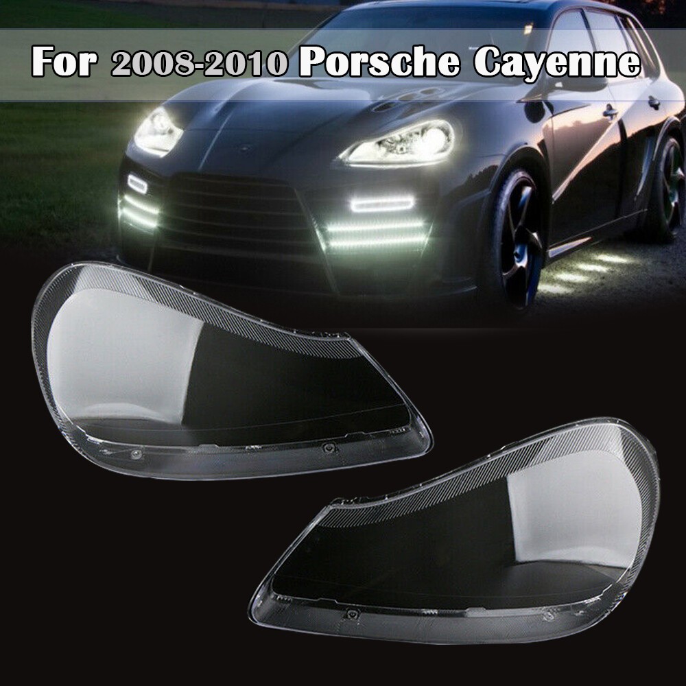 New Right & Left Headlight Lens Cover Lampshade For Porsche Cayenne 2008 2009 20