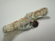 Vintage White and Blue Lace Ruffled 1953 Wedding Garter