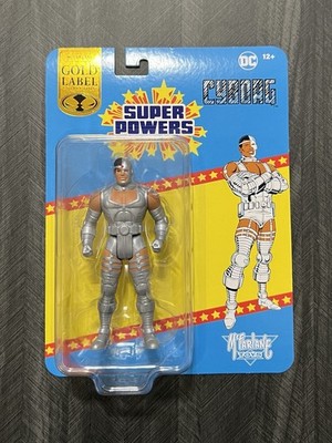 DC Super Powers McFarlane Cyborg Gold Label Figure Wave 11 Exclusive Dc Direct
