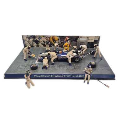 F1 Pitstop Diorama Williams 2002 - Beschädigt