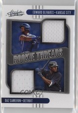 2021 Panini Absolute Rookie Threads Duals Daz Cameron Edward Olivares sh7