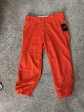 Boombah BM-5060W Hypertech Women’s Softball Solid Orange Pants Size 34