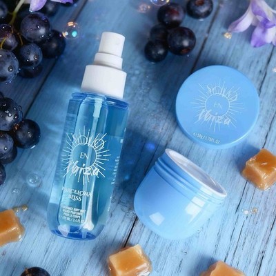 Solo en Ibiza Barcelona Bliss Dual Fragrance Body Spray Mist & Body Cream NIB