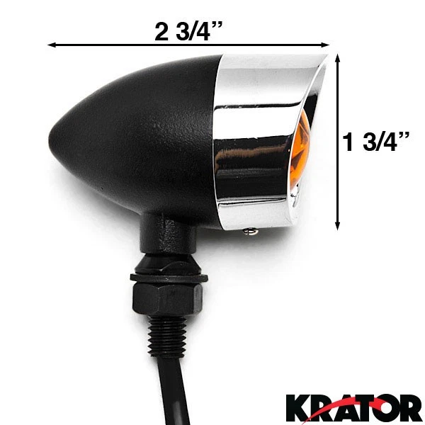 黑色/铬转弯信号适用于本田 Gold Wing Goldwing GL 500 650 1000 1100 — 第 4/4 张图片