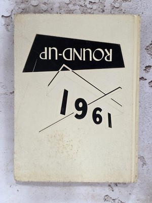 Vintage 1961 Round-Up Southwest Texas Junior College Yearbook White Hardcover