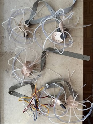 EEG-Zubehör Kabel, AG-Brückenelektroden und 5 Hauben (Säugling bis Erwachsene)