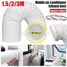 NEW 1.5M/2M/3M Flexible Air Conditioner Exhaust Pipe Vent Hose Duct Outlet UK