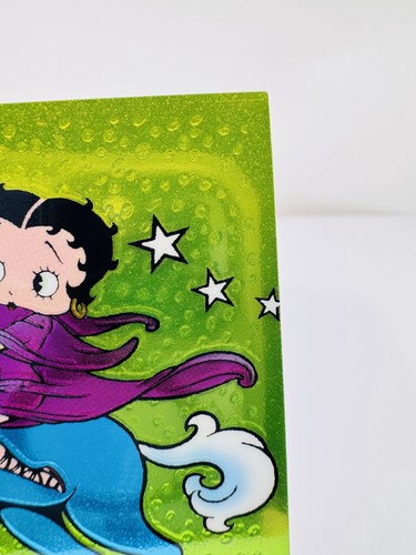 1997 Krome Productions Betty Boop Unicorn Trading Card #7 Chromium Series 2 - Picture 3 of 6