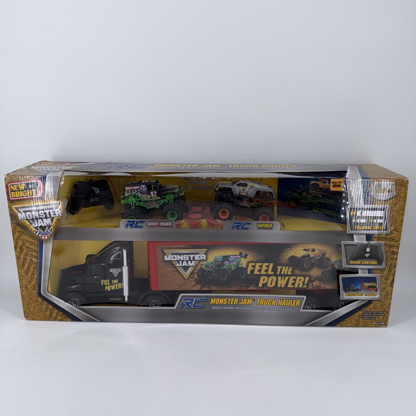 2015 New Bright Monster Jam Radio Control RC Truck Hauler Grave Digger / MAX-D