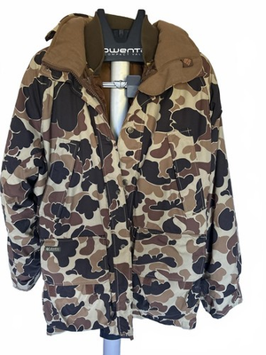 #ad Columbia 2 in 1 Hunting Jacket Mens M Duck Zip In Liner Game Bag Ammo Loops OMNI $149.99