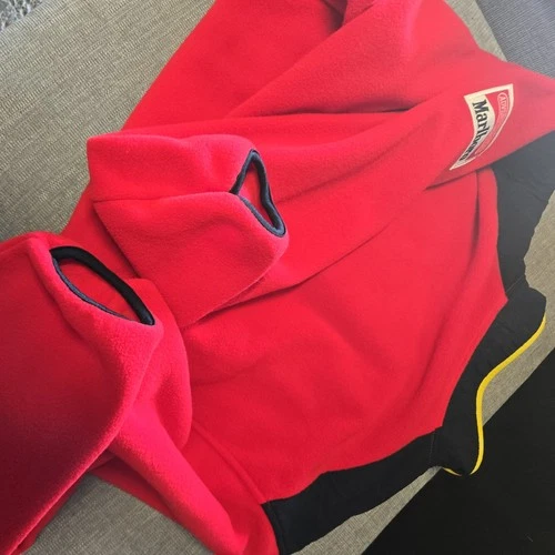 Vintage 1992 Marlboro Adventure Team Mens XL Red Fleece Pullover Jacket NWT image 14